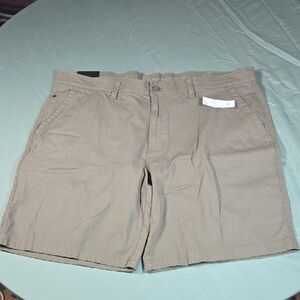 Weatherproof Men's Trail Utility Shorts Secure Pocket 10" Inseam Walnut 42W